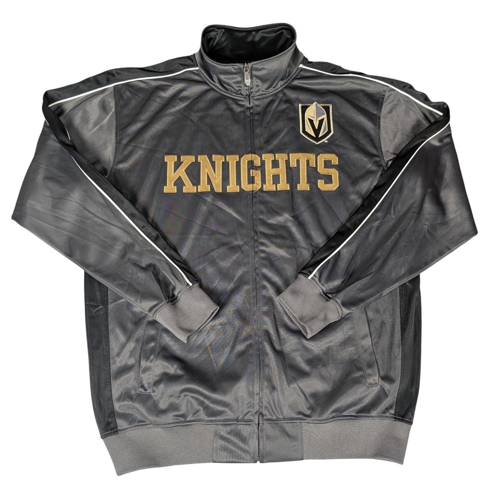 Majestic Black & Gold Knights Performance Jacket
